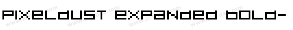 Pixeldust Expanded Bold字体转换